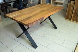 Stół dębowy LOFT oflis LIVE EDGE 160*80 cm GRATISY