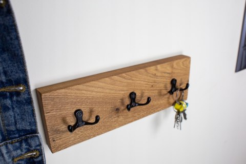 Wieszak ścienny DĘBOWY NA UBRANIA 30*10cm LOFT DĄB Wieszak ścienny DĘBOWY NA UBRANIA 30*10cm LOFT DĄB