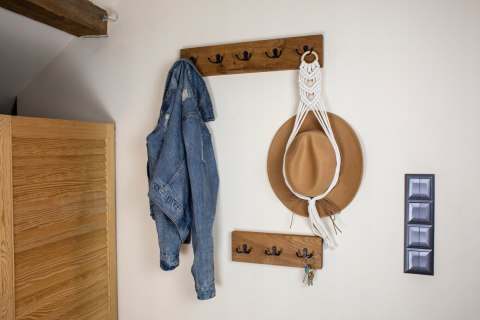 Wieszak ścienny DĘBOWY NA UBRANIA 30*10cm LOFT DĄB Wieszak ścienny DĘBOWY NA UBRANIA 30*10cm LOFT DĄB