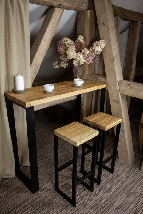 Stolik barowy LOFT wysoki 118x45x105 cm